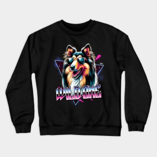 Wild One Collie Dog Crewneck Sweatshirt